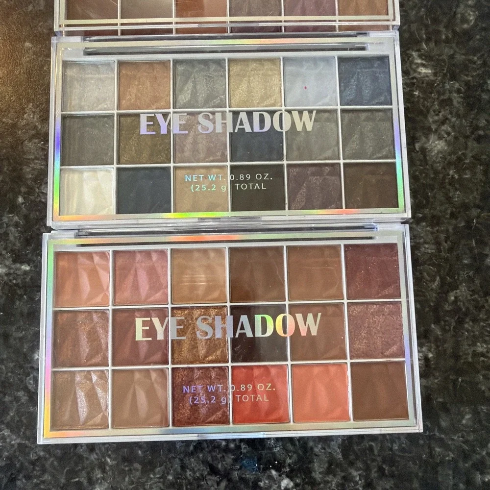 Eye Shadow Palette 3 Pack Different Colors Each Palette New! 54 Shaded Gift Set